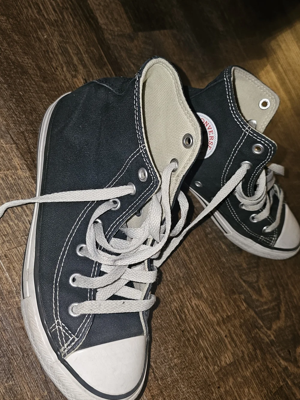 Converse Kids' Black High-Top Canvas Sneakers